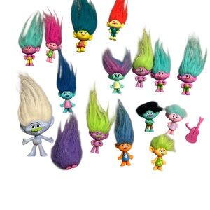 Trolls Colorful Action Figures Set
